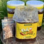 Đá me hạt dẻo, khóm mix hạt đác 1kg nhà làm kèm 2 bịch đậu phộng BaoQuang Food