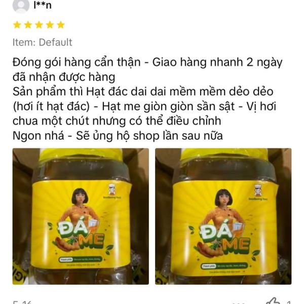 Đá me hạt dẻo, khóm mix hạt đác 1kg nhà làm kèm 2 bịch đậu phộng BaoQuang Food