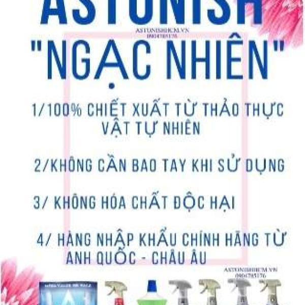 Bình xịt vệ sinh bếp, dầu mỡ, bàn ăn Astonish C6790 hương cam 750ml
