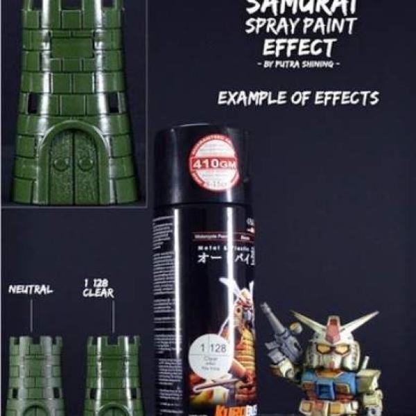Chai xịt sơn phủ bóng bóng trong suốt Samurai 1/128 400ml