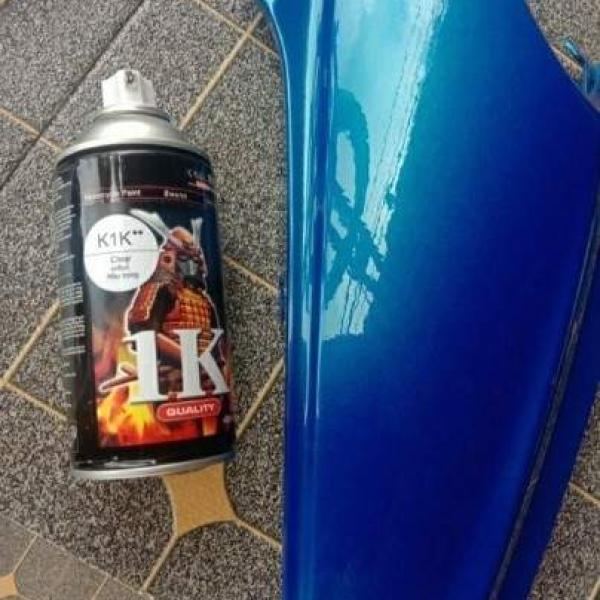 Chai xịt sơn phủ bóng bóng trong suốt Samurai K1K 300ml