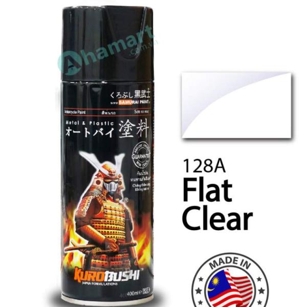 Chai xịt sơn phủ bóng mờ trong suốt Samurai 128A 400ml