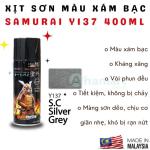 Chai xịt sơn Samurai Y137 màu xám bạc 400ml