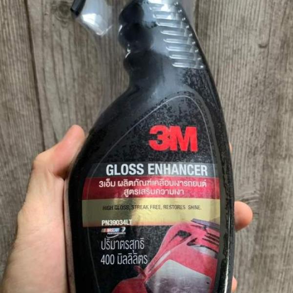 Chai xịt tăng độ bóng, làm mới bề mặt sơn ô tô, xe máy 3M 39034LT Gloss Enhancer 400ml Thái Lan