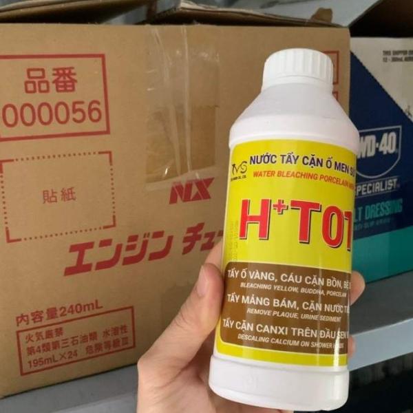 Chất tẩy bồn cầu, men sứ, tẩy cặn canxi vòi sen inox, tẩy cặn đá nhân tạo HT01 500ml