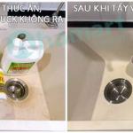 Chất tẩy bồn cầu, men sứ, tẩy cặn canxi vòi sen inox, tẩy cặn đá nhân tạo HT01 500ml