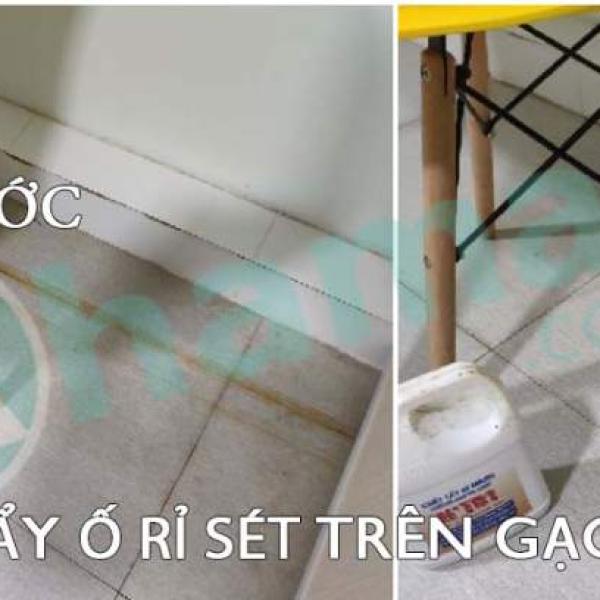 Hóa chất tẩy xi măng, tẩy rêu xanh, tẩy rỉ sét, ron gạch HT01 1.8L - 5L