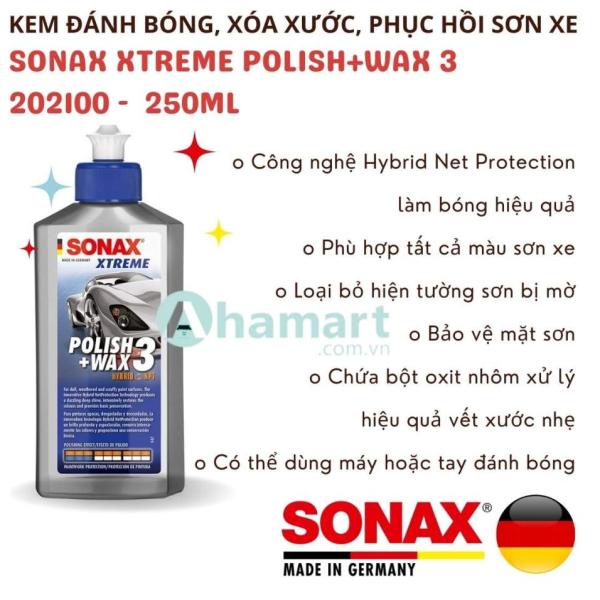 Sonax Xtreme Polish And Wax 3 202100 - Polishing, Scratch Removal, Restoration, and Paint Protection