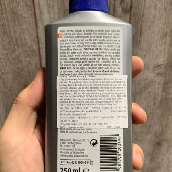 Sonax Xtreme Polish And Wax 3 202100 - Polishing, Scratch Removal, Restoration, and Paint Protection