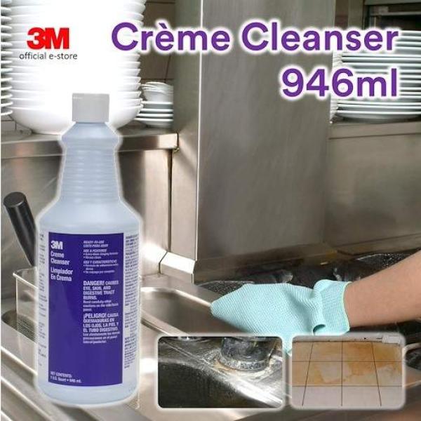3M Creme Cleanser Limpiador En Crema 93662 946ml – Multi-Purpose Cleaner for Glass Stains and Rust Removal