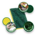 Miếng chùi rửa 3M Scotch Brite Professional Scrubbing Sponge 74CC 2 mặt vàng xanh 3 x 7.6 x 10cm