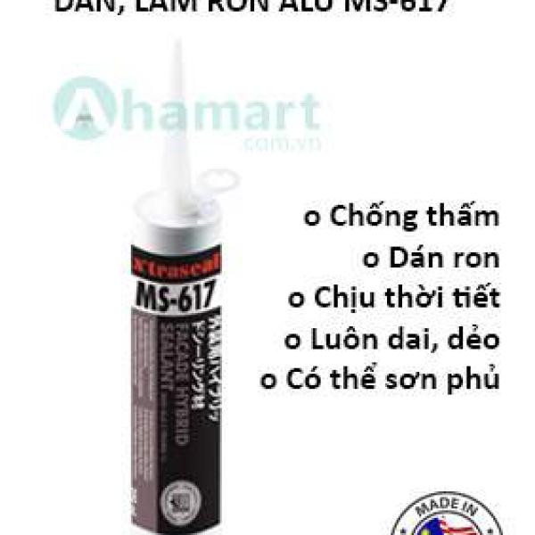 Silicon chống dột, dán đa năng siêu dính, dán alu, làm ron chống thấm ngoài trời X'traseal MS-617 290ml