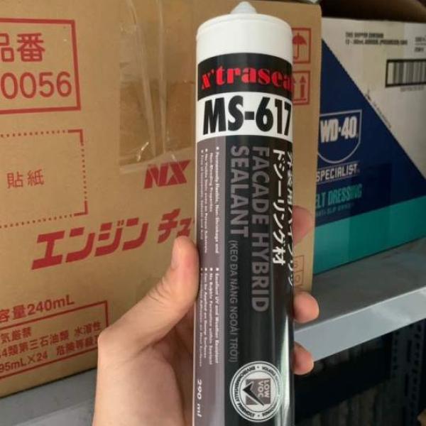 Silicon chống dột, dán đa năng siêu dính, dán alu, làm ron chống thấm ngoài trời X'traseal MS-617 290ml